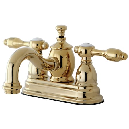 Kingston Brass KS7102TAL 4" Centerset Bathroom Faucet, Polished Brass KS7102TAL